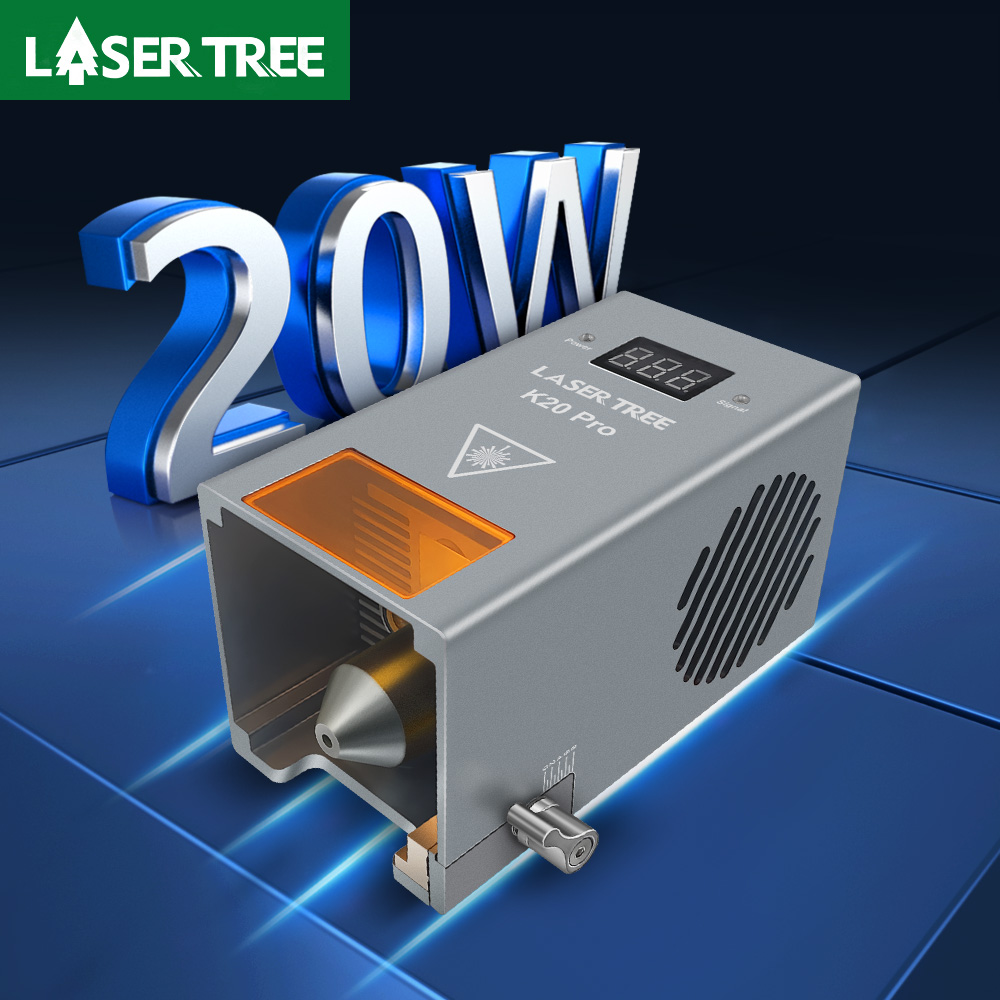 Industrial Laser Engraver - Tête LASER 20W, puissance optique, avec